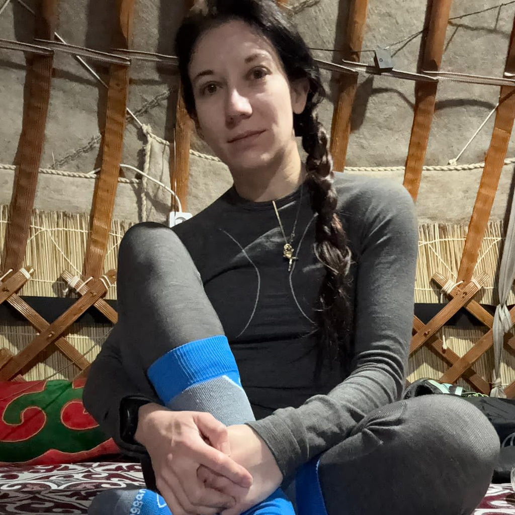 Portrait of ultra runner Ioana Barbu for Moggans ambassador profile