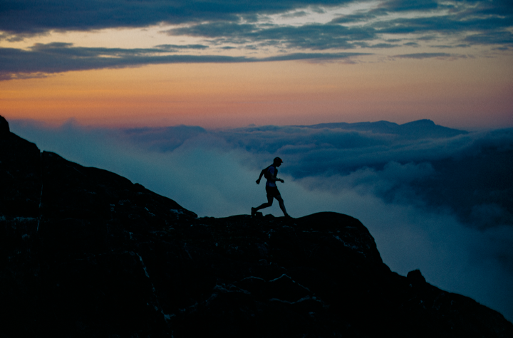 Tanya Raab trail running in Moggans merino socks