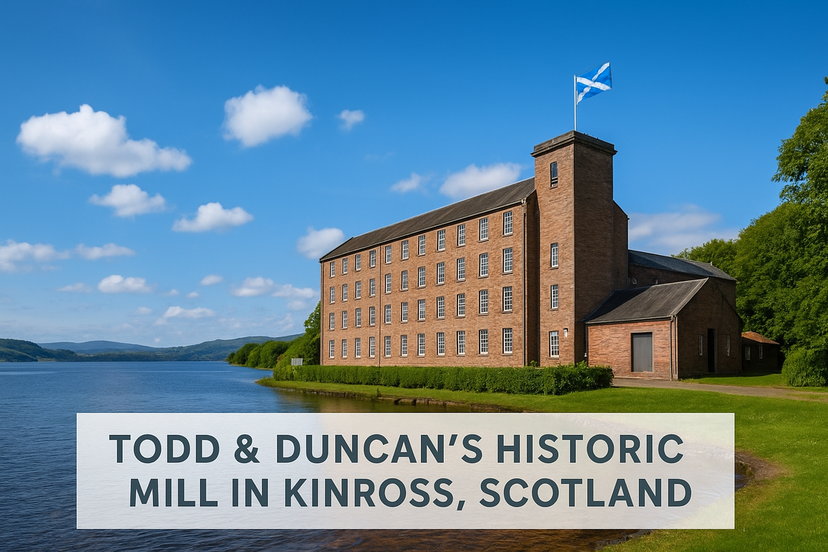 Todd Duncan cashmere yarn production, heritage Scottish textile supplier