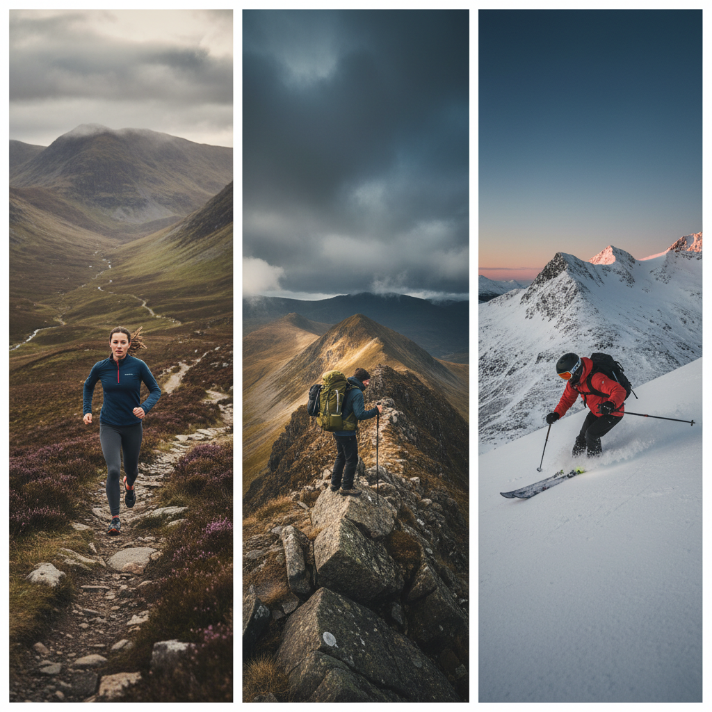 Scottish landscape inspiring Moggans merino performance socks | Running, Hiking, Skiing