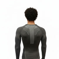 Men's Moggans Schiehallion Merino Wool Base Layer shown from the back. Seamless construction with moisture-wicking, odour-resistant Merino wool for multi-day alpine adventures.
